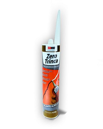 Selante Acrílico Zero Trinca 420g - Para Trincas E Fissuras