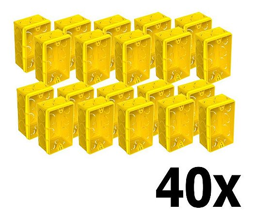 Kit 40 Caixa De Luz Embutir 4x2 Parede Reforçada Tigre