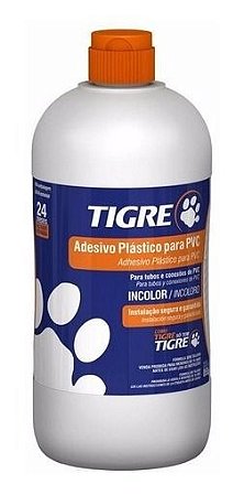 Adesivo Plástico P/ Pvc Incolor Frasco 850g Tigre