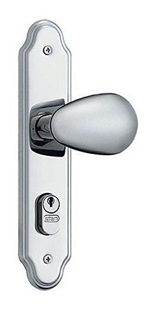 Fechadura P/ Porta Stam 803/10 Cromado Externa C/ 2 Chaves