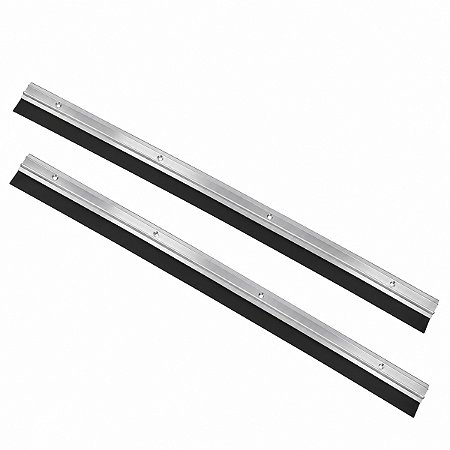 Kit 2 Veda Porta Rodo Friso Vedador Em Alumínio Prata 90cm