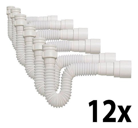 Kit 12 Sifão Multiuso P/ Pia/lavatório/tanque 66cm Tigre