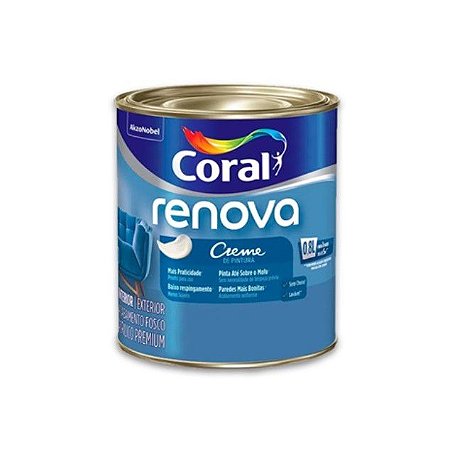 Tinta Renova Creme Pintura Paredes Teto Antimofo 800ml Coral