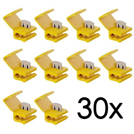 Kit 30 Conector Elétrico 20a /2,5 a 4mm Derivação Tigre