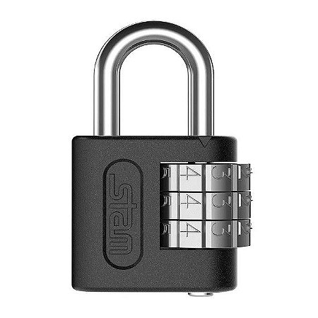 Cadeado Segredo 25mm Preto Zamac Stam