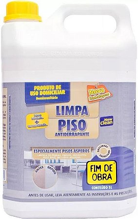 Limpa Piso Antiderrapante/áspero 5 Litros Fim De Obra