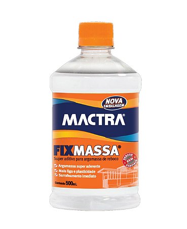 Fixmassa Super Aditivo Argamassa Reboco 500ml Mactra