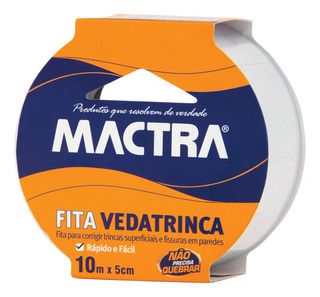 Fita Vedatrinca P/ Reparos Branca 5cmx10metros Mactra