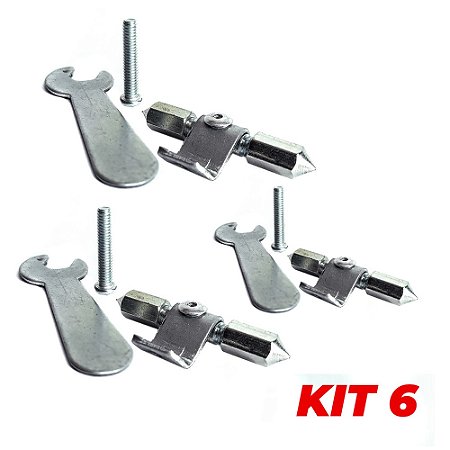 Kit 6 Reparo De Abas P/ Caixa De Luz 4x2 Marcai