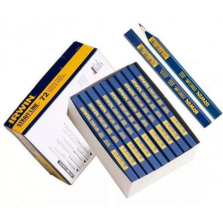 Kit 72 Lápis Carpinteiro e Marceneiro Marcações Irwin