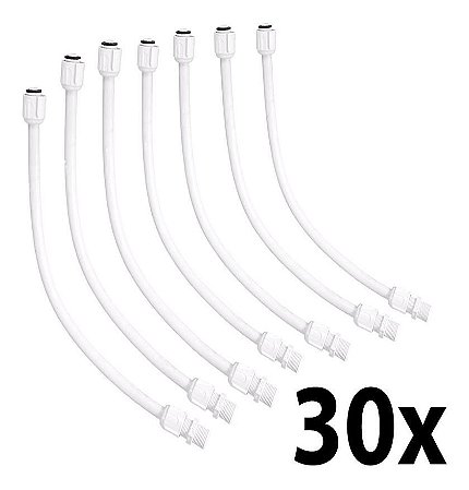 Kit 30 Engate Flexível 1/2 X 40cm Água Fria Pvc Tigre