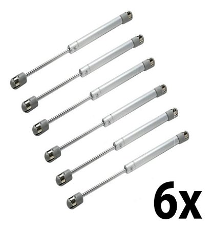 Kit 6 Pistão A Gás Gold Para Móveis 40n