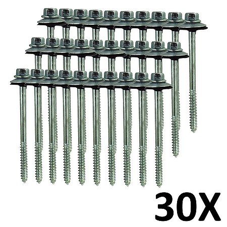 Kit 30 Parafuso para Telha com Arruelas 5/16''X150 mm
