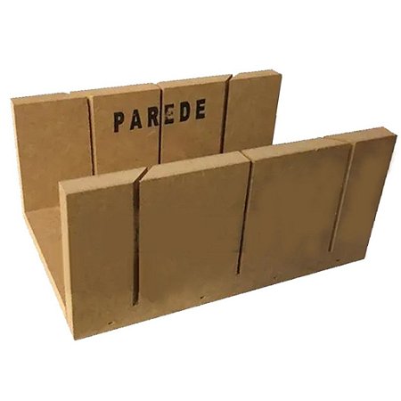 Caixa Meia Esquadria Corte Gabarito 45º/90º MDF