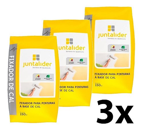 Kit 3 Fixador De Cal 150ml Juntalider