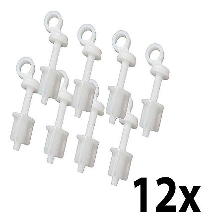 Kit 12 Conjunto Fixação P/ Assento Sanitário Tpjpf Astra