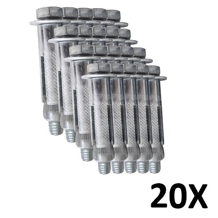 Kit 20 Parafuso Chumbador Parabolt CBA 5/16X2.1/4''