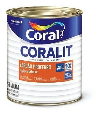 Fundo Zarcão Antioxido 900ml Fosco Coral