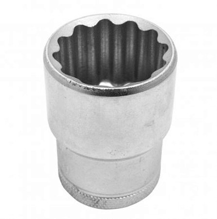 Soquete 16mm Estriado com Encaixe de 1/2''