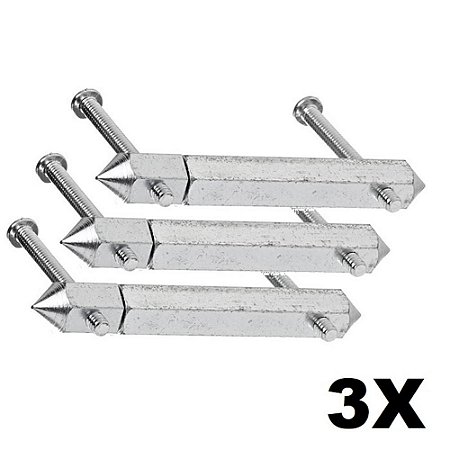 Kit 3 Reparo de Abas P/ Caixa de Teto Marcai