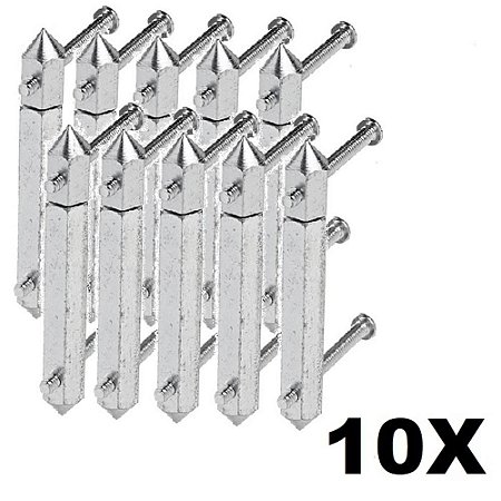 Kit 10 Reparo de Abas P/ Caixa de Teto Marcai