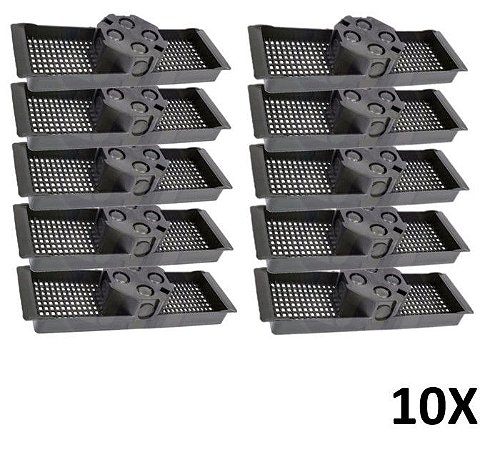 Kit 10 Caixa Luz Suporte P/ Laje Octogonal 30cm Tuboline