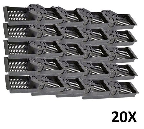 Kit 20 Caixa Luz Suporte P/ Laje Octogonal 30cm Tuboline