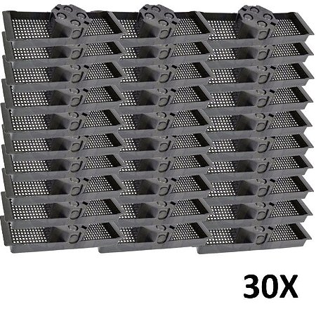 Kit 30 Caixa Luz Suporte P/ Laje Octogonal 30cm Tuboline