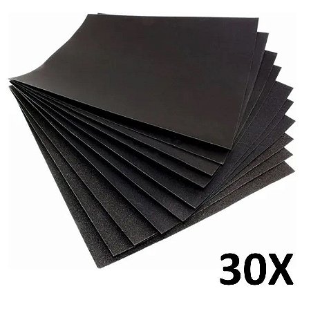 Kit 30 Lixas D'água Grão 1200 23cm X 28cm