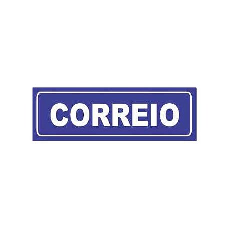 Placa de Aviso e Sinalização Portas Correios 15cmx5cm
