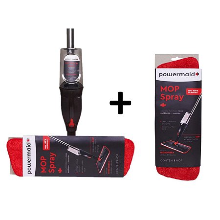 Kit Rodo Mop Spray Borrifador Reservatório Pano 360º e Refil