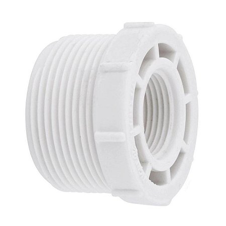 Bucha Redução Curta Roscável PVC Branca 1.1/2’’X3/4’’ Tigre