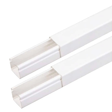 Kit 4mts Canaleta Cabos Fios Fita Dupla Face Branco