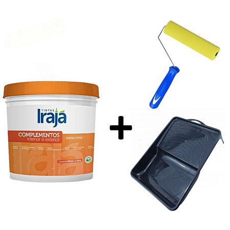 Kit Liquid Brilho Ext./Int. 900ml + Bandeja e Rolo 15cm