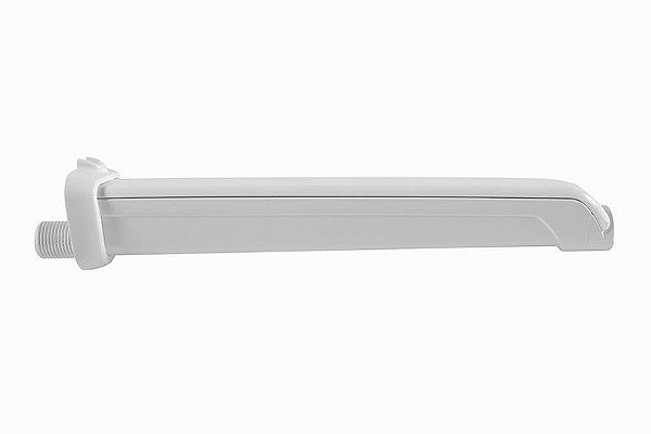 Cano Braço de Chuveiro Embutir Fios PVC Branco 40cm Astra