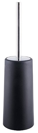 Escova Sanitária Suporte Redondo Vaso Banheiro Preta Astra