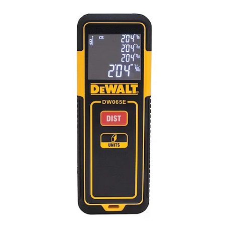 Trena Laser Digital Medidor Distância DW065E 20m DeWalt
