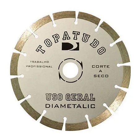 Disco Corte Diamantado Segmentado Topa Tudo 180mm Diametalic