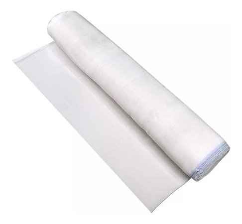 Tela Nylon Mosqueteira Anti Mosquito Branca 1 x 50 Metros