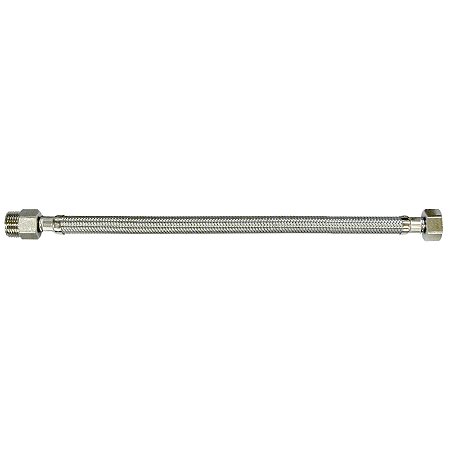 Engate Flexível Aço Inox Trançado C/ Canopla 1/2''x40cm Japi