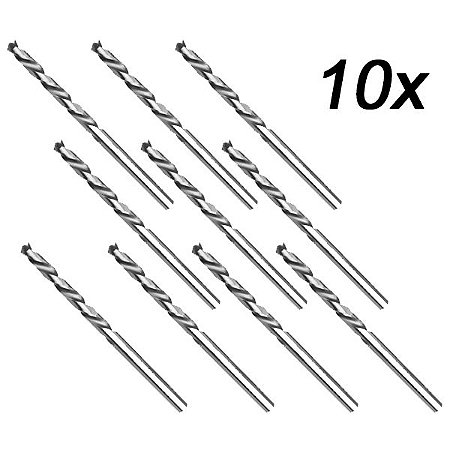 Kit 10 Brocas De Aço Rápido P/ Metal 15/64'' 6mm Irwin