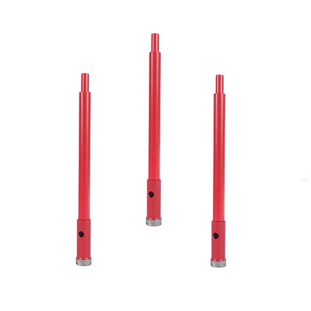 Kit 3 Serra Copo Diamantada Haste Furadeira 19mm Diametalic