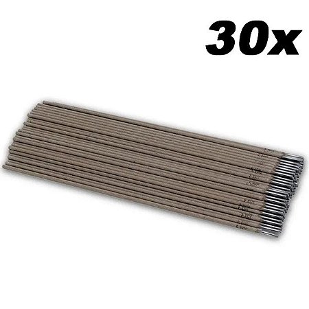 Kit 30 Vareta Eletrodo Revestido P/ Solda E6013 2,5mmx350mm