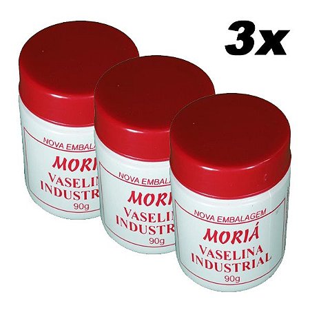 Kit 3 Vaselina Sólida Pasta Lubrificante Industrial 90g