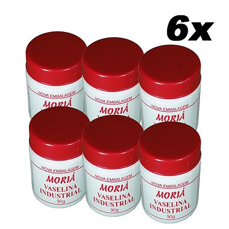 Kit 6 Vaselina Sólida Pasta Lubrificante Industrial 90g