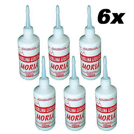 Kit 6 Vaselina Líquida Lubrificante Industrial 100ml Moriá