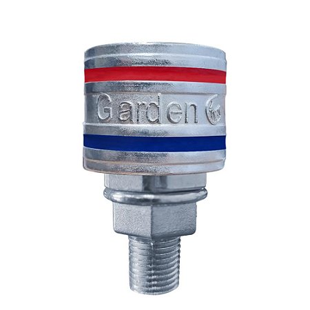 Engate Rápido de Ar P/ Compressor Rosca Macho Crômado 1/4''