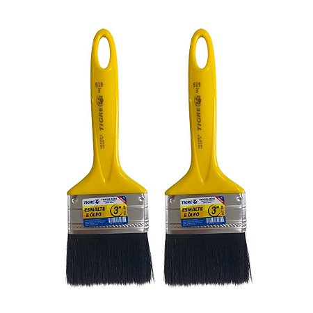 Kit 2 Trincha Pincel P/ Pintura Tinta Esmalte Óleo 3'' Tigre