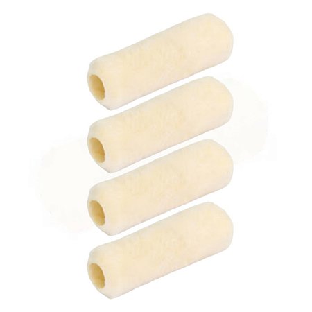 Kit 4 Rolo Pintura Econômico Lã Sintética 23cm Tigre
