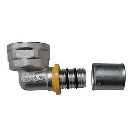 Conexão Joelho Cotovelo P/ Gás 90° 16mm RF 1/2'' Pex Astra